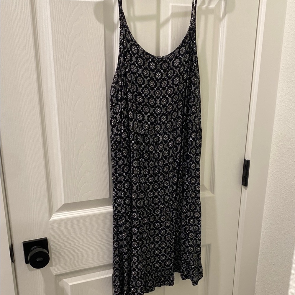 SO Black and White Pattern Mini Dress